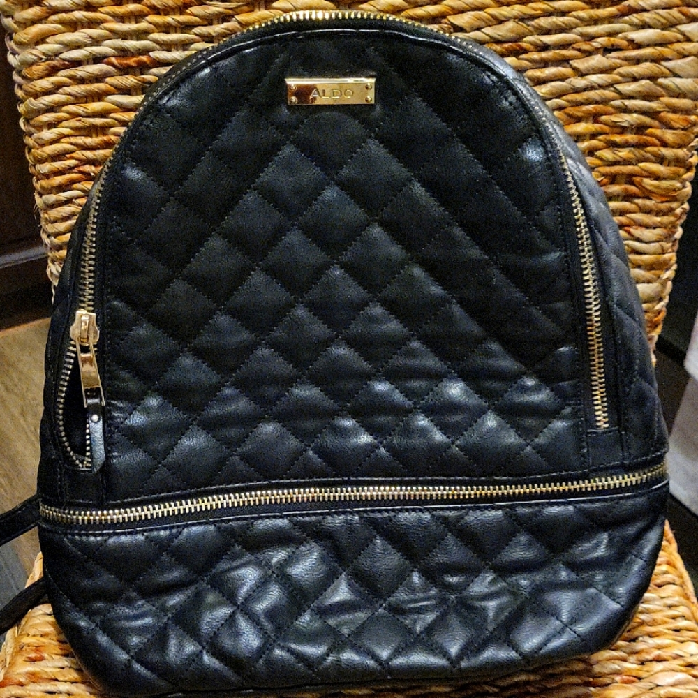 ALDO Black Quilted Backpack